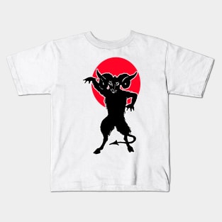 The devil illustrated vintage Kids T-Shirt